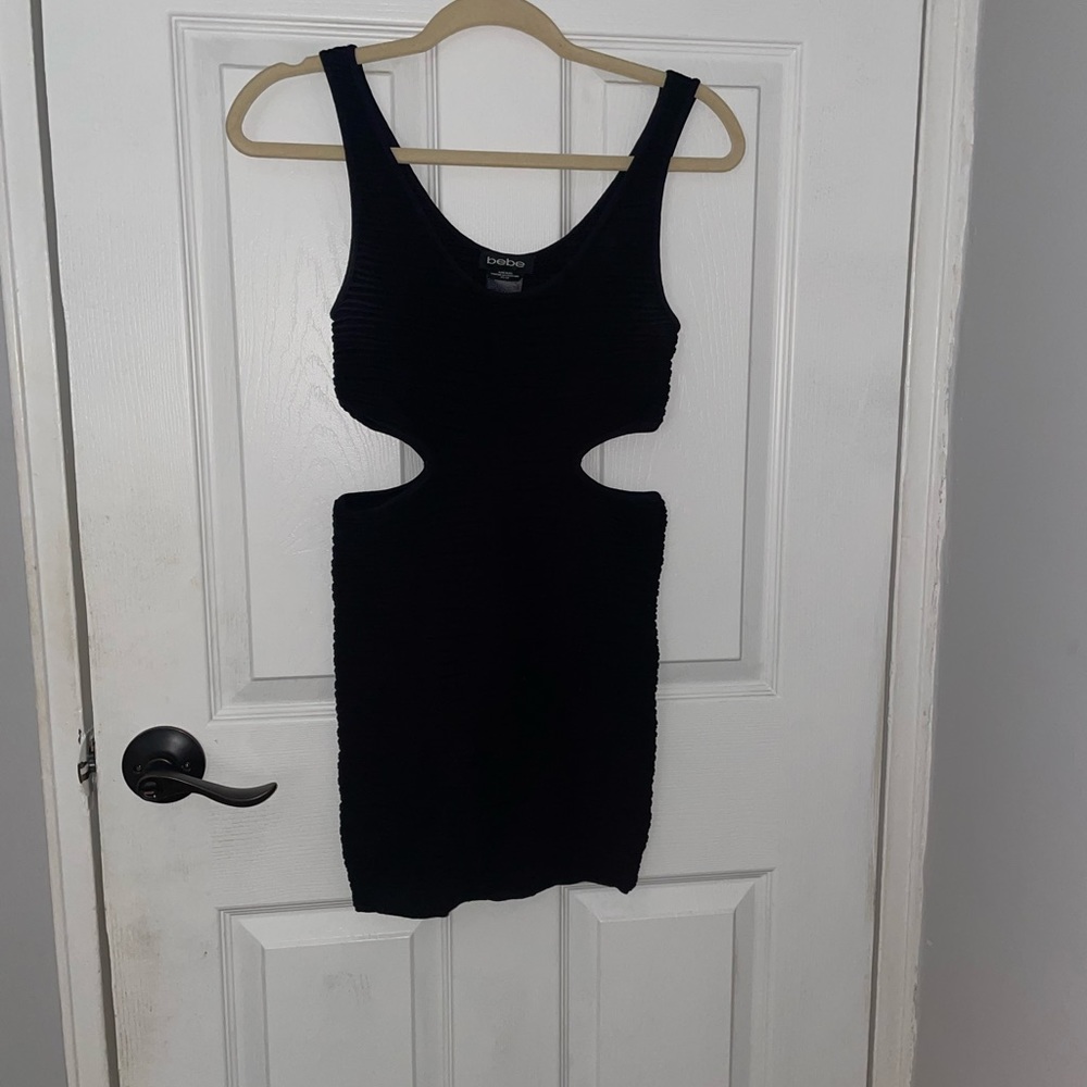 Bebe club dress, Black, size Small (S), very stretchy!, great material